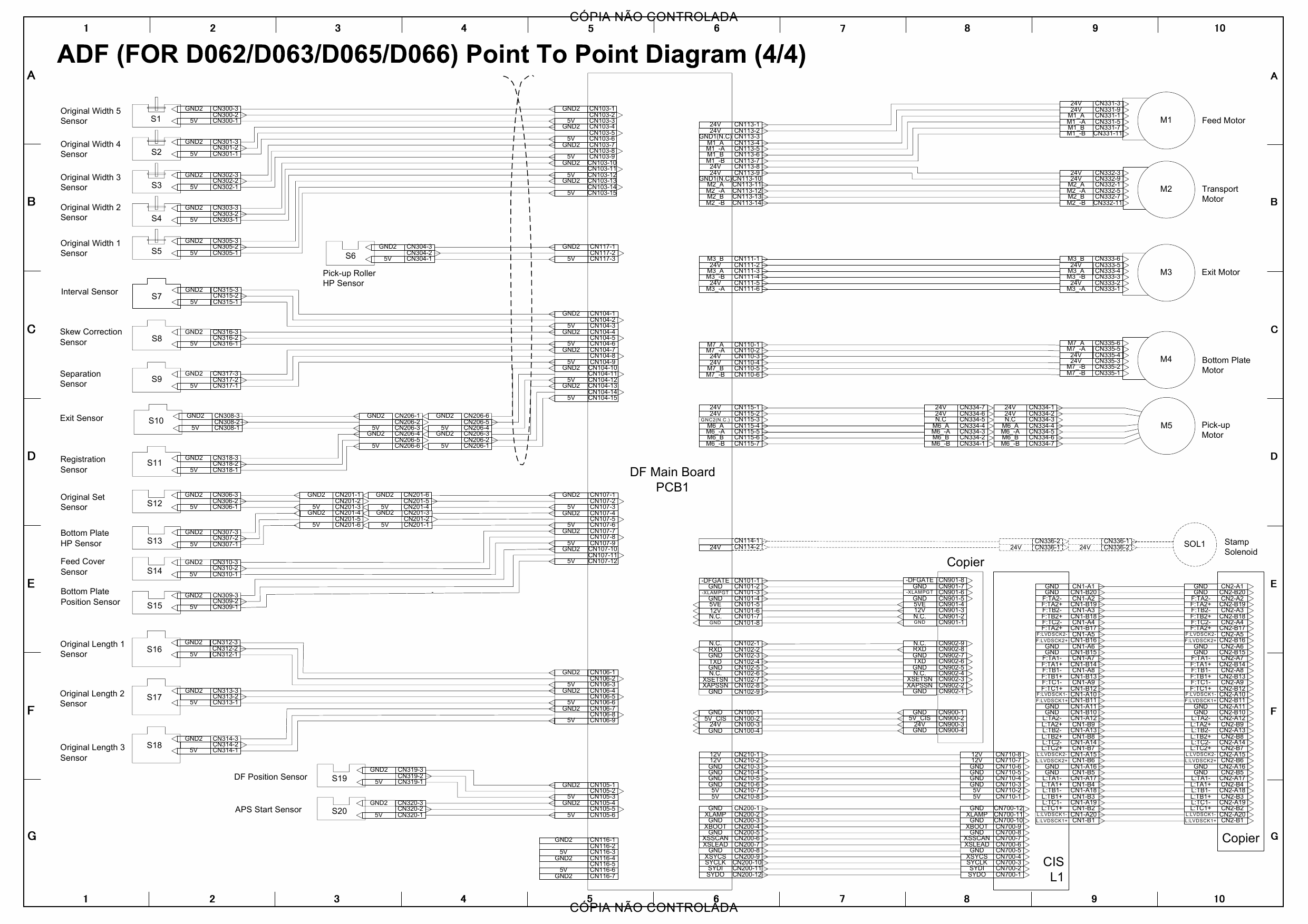 RICOH Aficio MP-6001 7001 8001 9001 D062 D063 D065 D066 Circuit Diagram-4